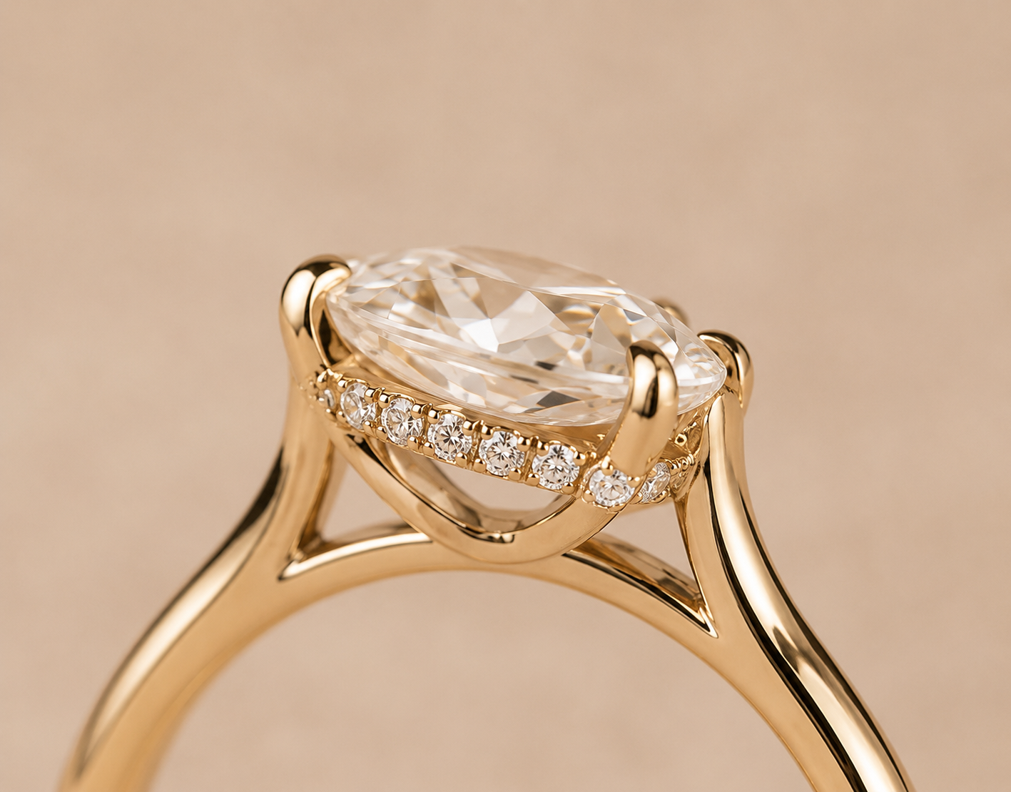 The Isabella Ring — Hidden Halo Oval